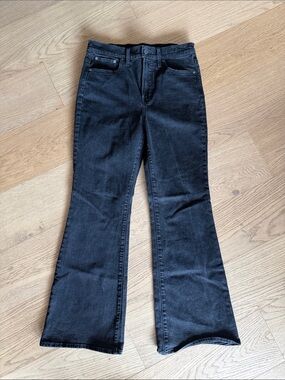 Madewell Black High-Rise Flare Jeans